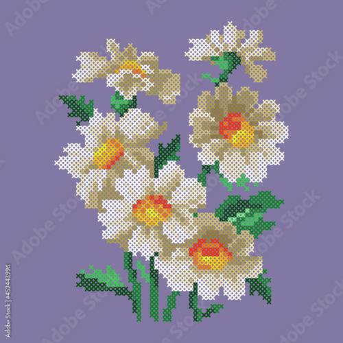 bouquet of chamomile flowers