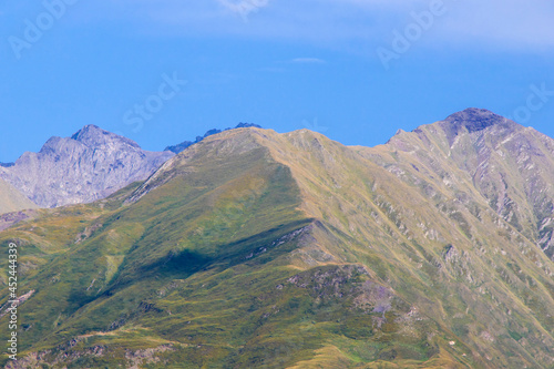 mountain landscape in Georgia, summer travel