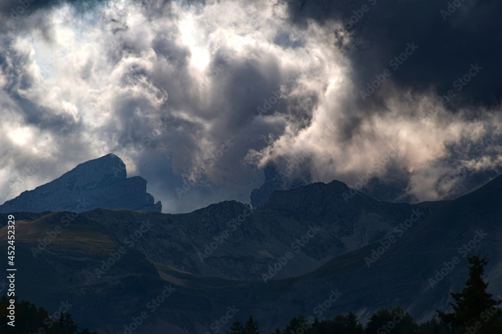 Orage, Haute Alpes, nuages