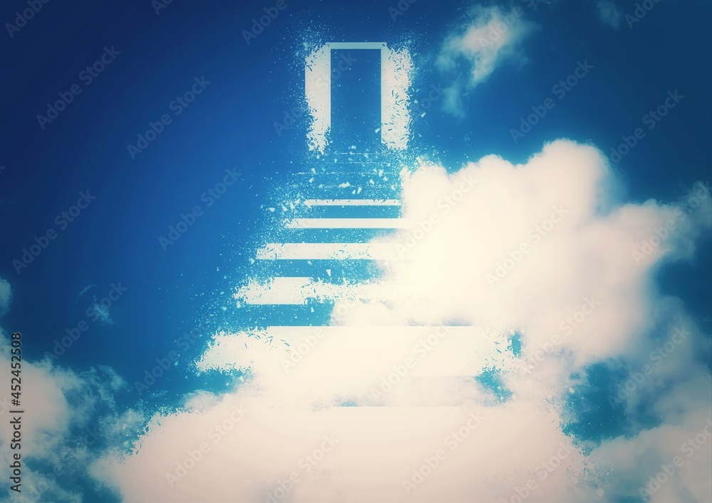 天国へと続く階段のイラスト Stock Illustration Adobe Stock