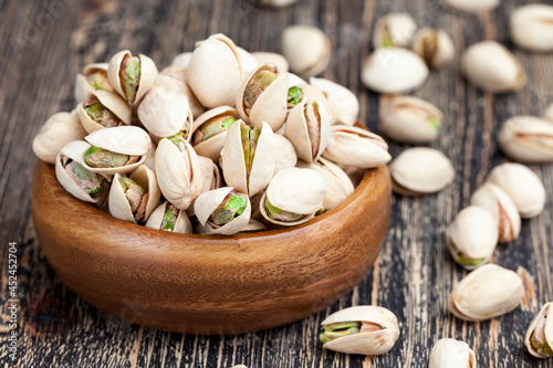delicious and salty pistachio nuts