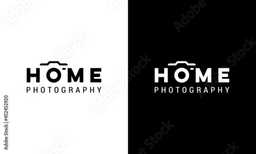 Home Photography Wordmark Typography Text Lettering Negative Space Logo Design Inspiration