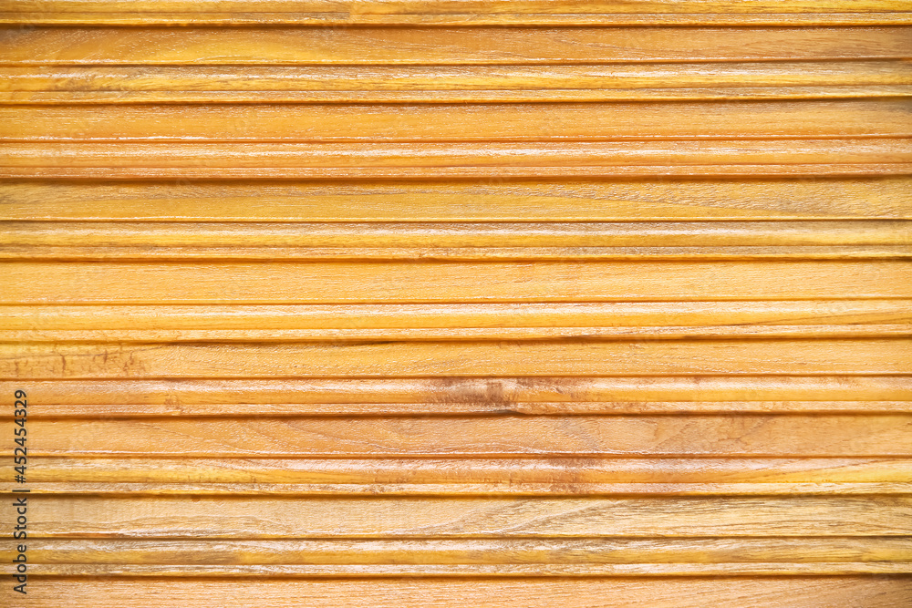 Fototapeta premium Plank wood wall light brown paint in horizontal seamless patterns background