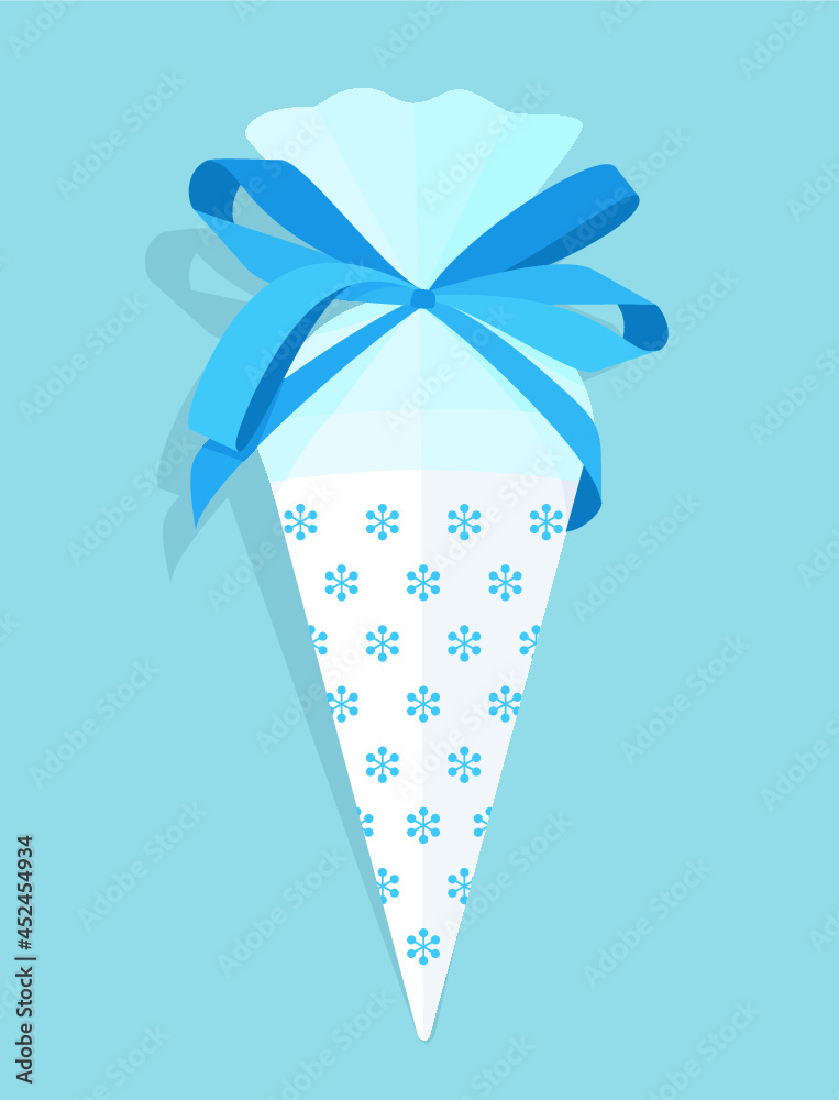 Kleine blaue Schultüte Einschulung Kleine blaue Schultüte Einschulung