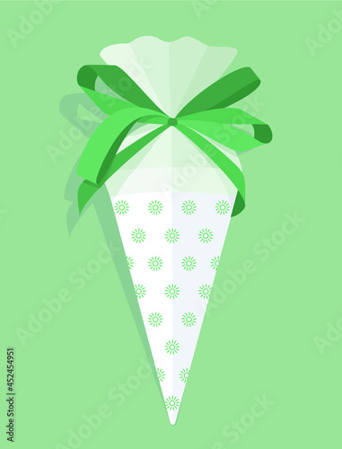 Kleine grüne Schultüte Einschulung