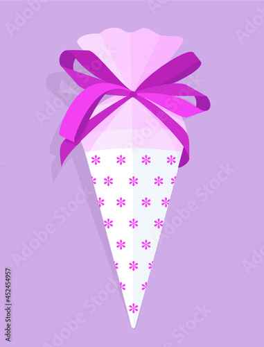 Kleine rosa Schultüte Einschulung