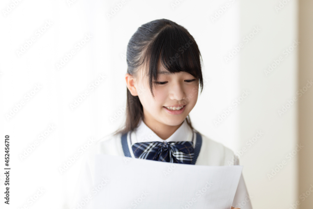 授業中の中学生 授業中の中学生