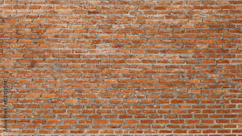 Red brick wall background. Texture of red brick wall newly created for background work. Selective focus