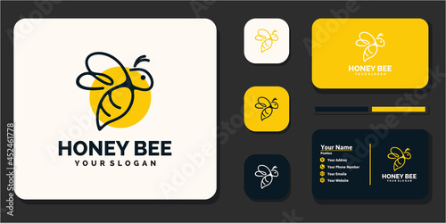 creative honey bee logo, reference for business