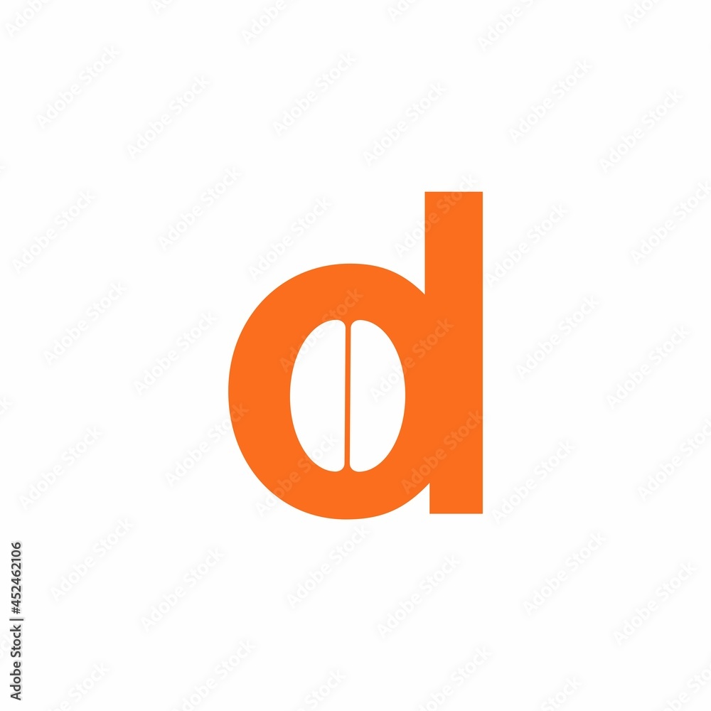 letter d with negative space coffee beans letter d with negative space coffee beans
