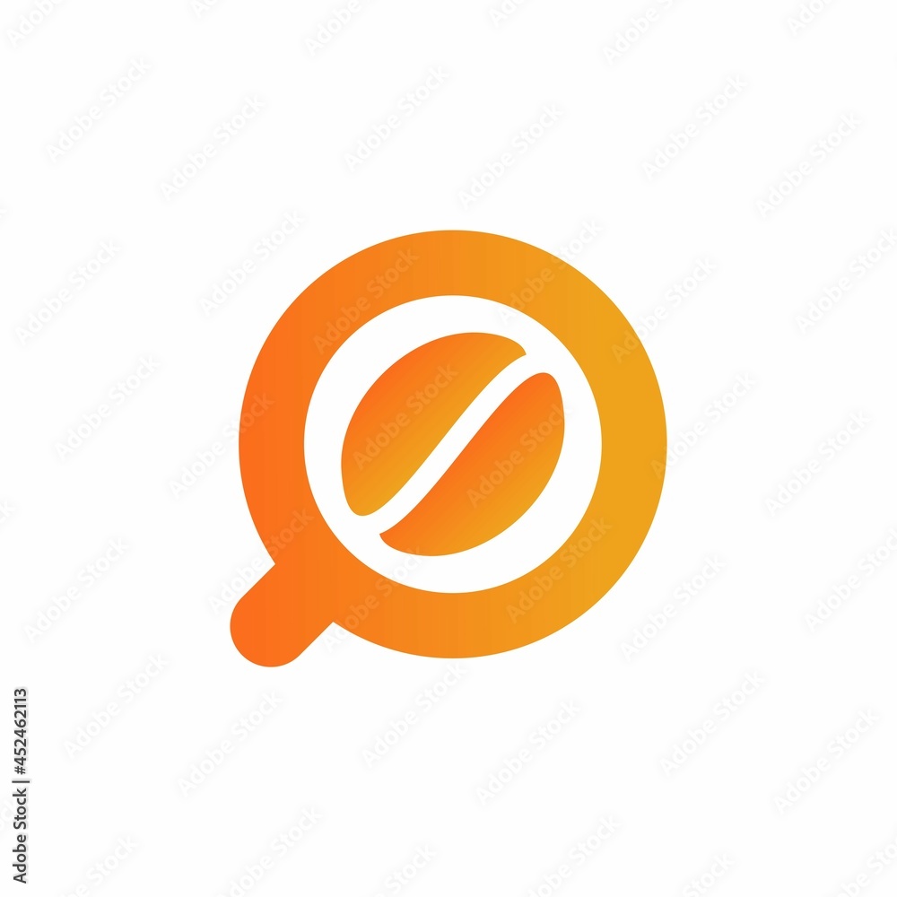 letter a with negative space coffee beans