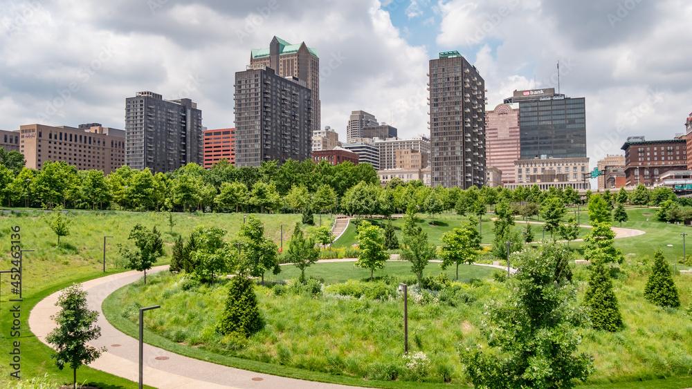 Gateway Arch National Park in St. louis - ST. LOUIS, MISSOURI - JUNE 19, 2019