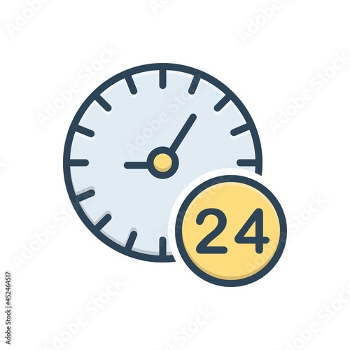 Color illustration icon for any all 