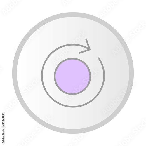 Reload Vector Filled Circle Icon Design