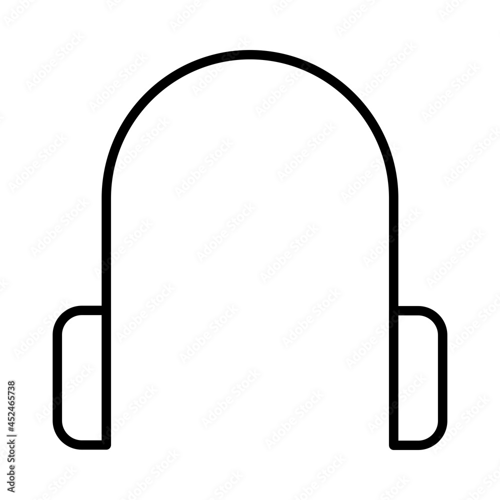 Ear Warmer Vector Line Icon Design Ear Warmer Vector Line Icon Design
