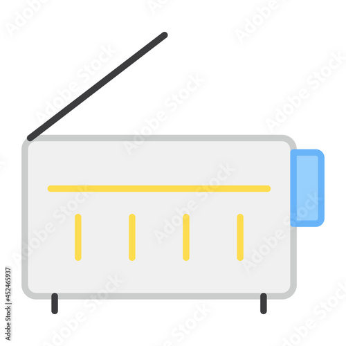 A trendy vector design of radio