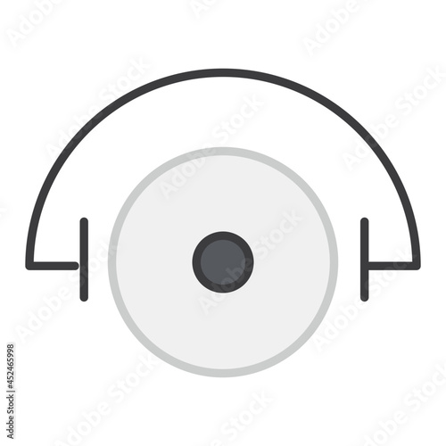 A perfect design icon of music cd