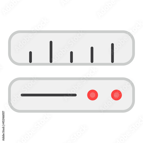 A unique design icon of volume controller
