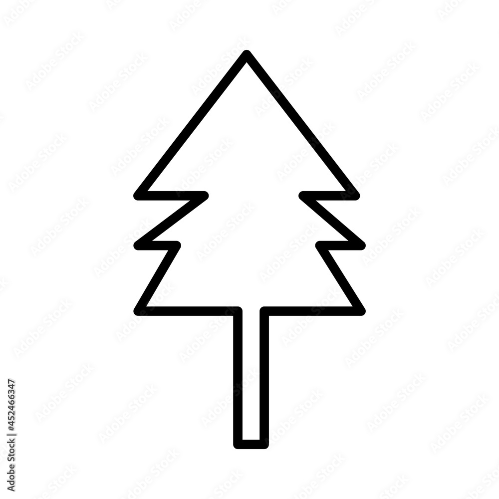 Tree Vector Line Icon Design Tree Vector Line Icon Design