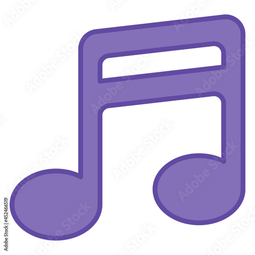 An icon design of music nota 