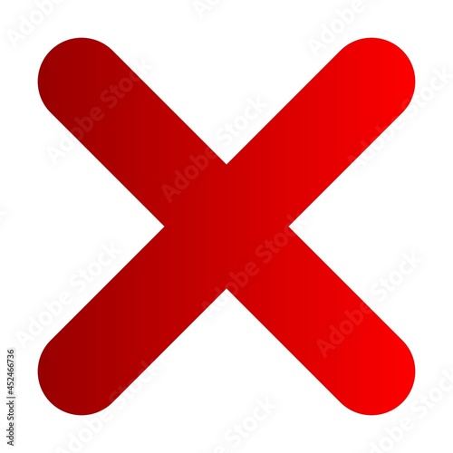 Multiply Vector Glyph Gradient Icon Design