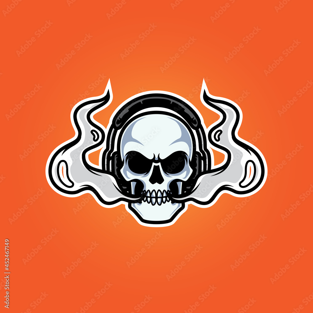VAPE STREAMERS HEAD MASCOT LOGO VAPE STREAMERS HEAD MASCOT LOGO