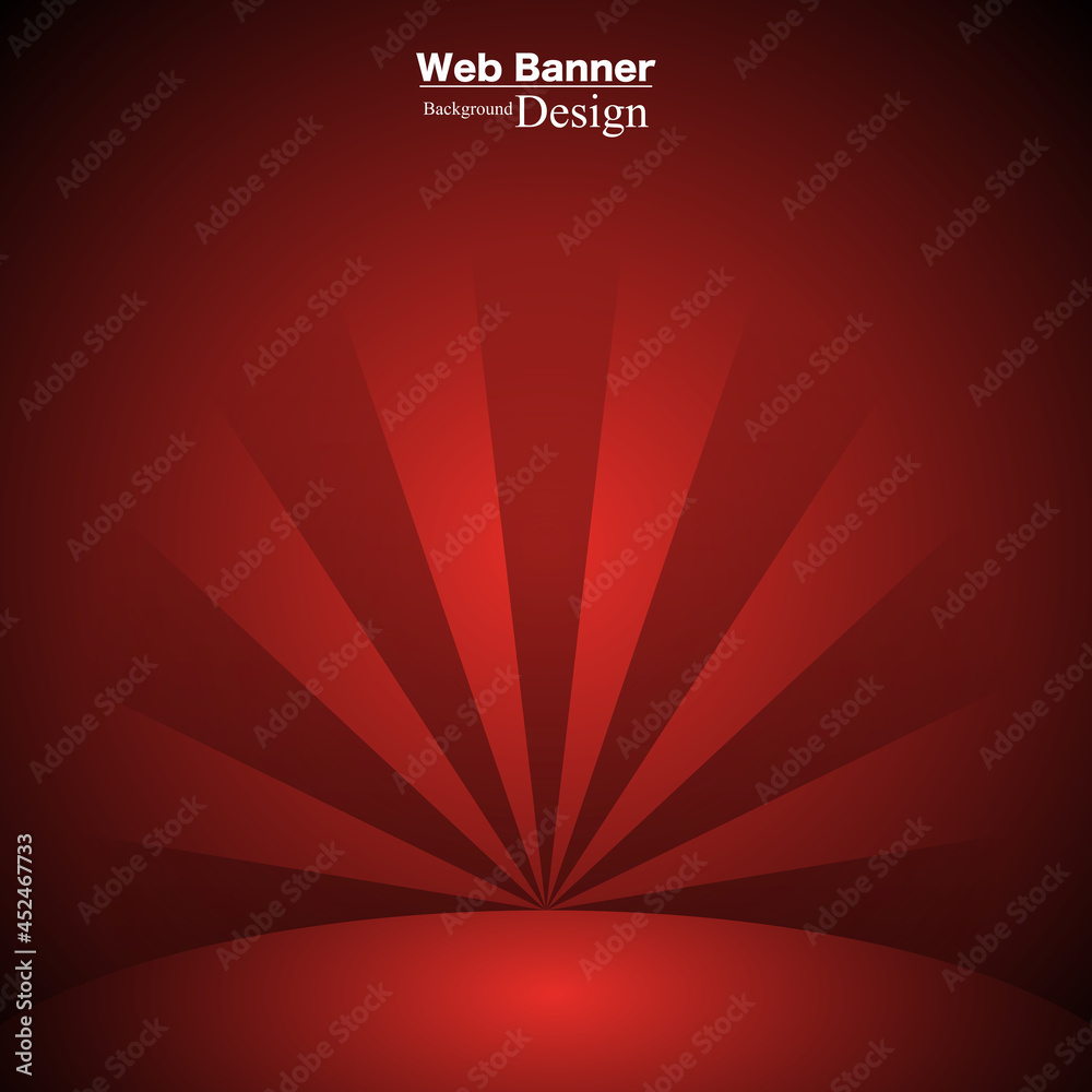 Modern Red Presentation Design Square Banner Background