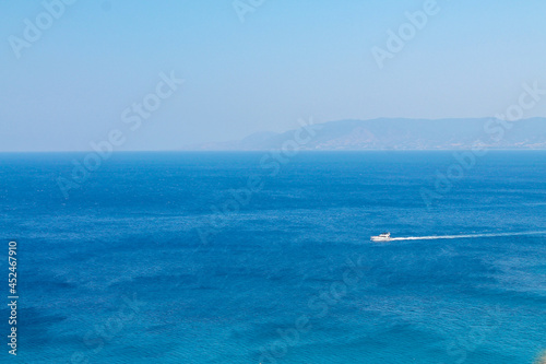 top view of the Mediterranean Sea. Seascape with turquoise clear water © Мария Цапенко