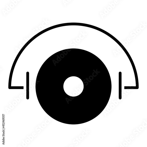 A perfect design icon of music cd