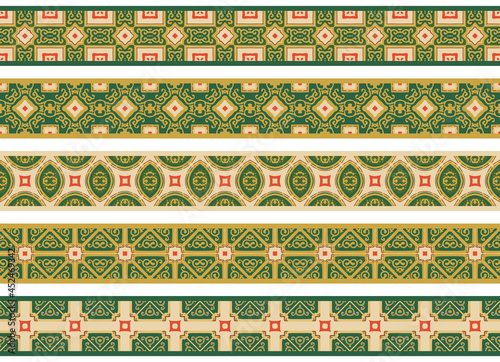 Seamless decorative borders
