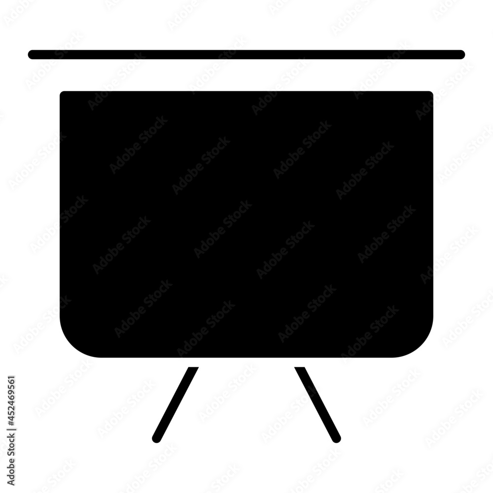 A unique design icon of presentation board A unique design icon of presentation board