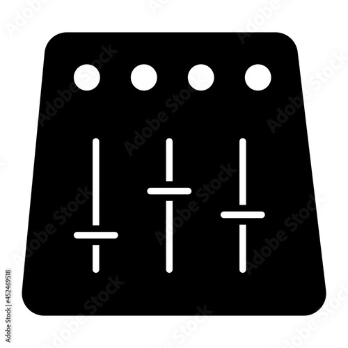 A unique design icon of volume equalizer