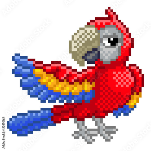 Parrot Bird Pixel Art Video...