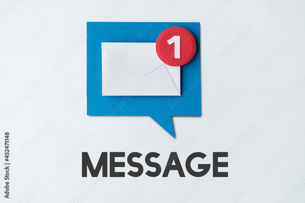 Email Alert Popup Reminder Concept Email Alert Popup Reminder Concept
