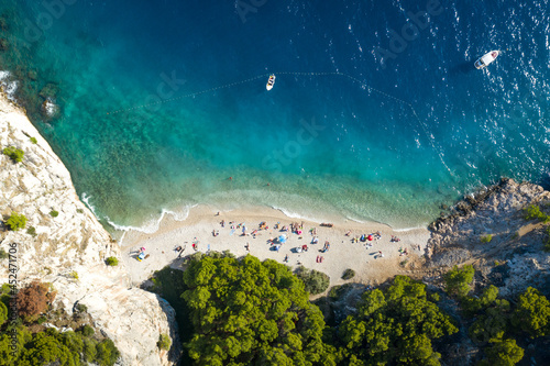 Fototapeta Naklejka Na Ścianę i Meble -  coral reef in the sea beach Croatia Nugal