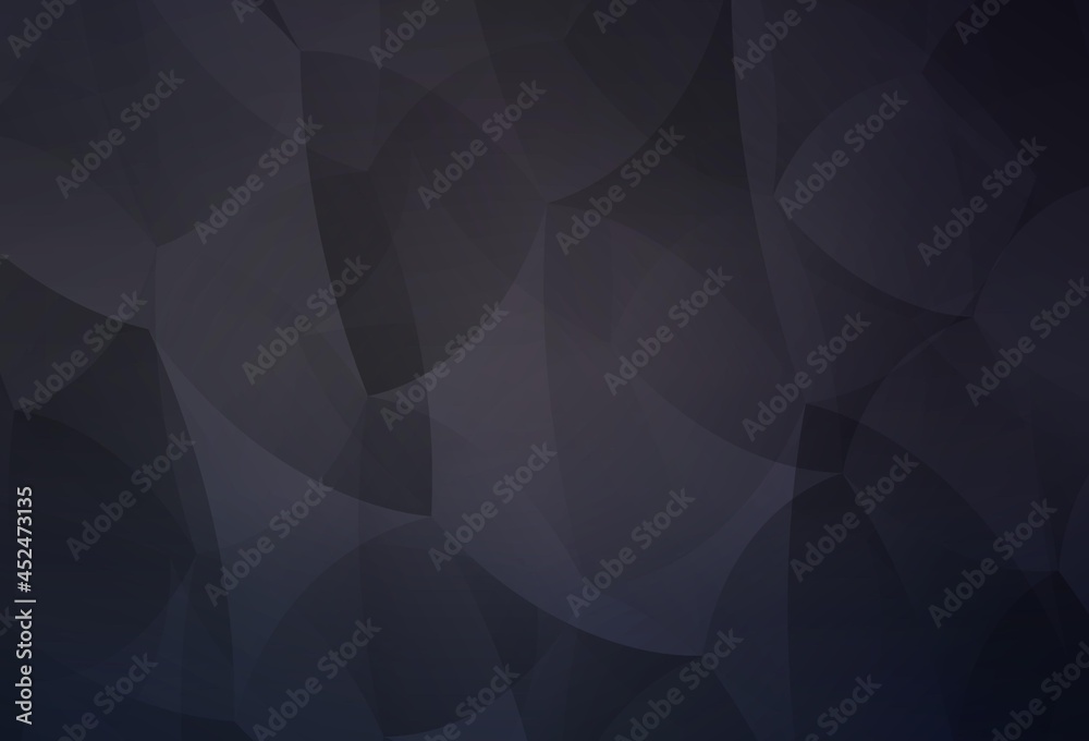 Obraz premium Dark Gray vector template with crystals, triangles.