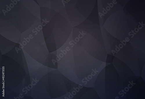 Dark Gray vector template with crystals, triangles.
