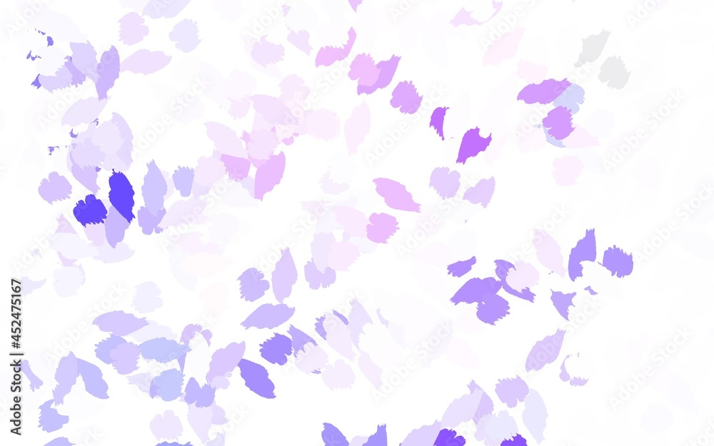 Light Purple vector pattern with random forms.