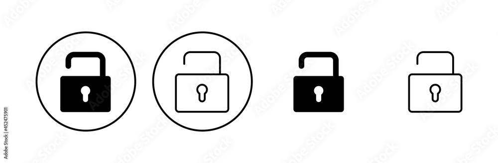 Lock icon set. Padlock icon vector. Encryption icon. Security symbol Lock icon set. Padlock icon vector. Encryption icon. Security symbol