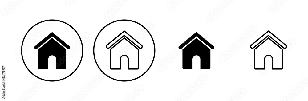House icon set. Home icon vector House icon set. Home icon vector