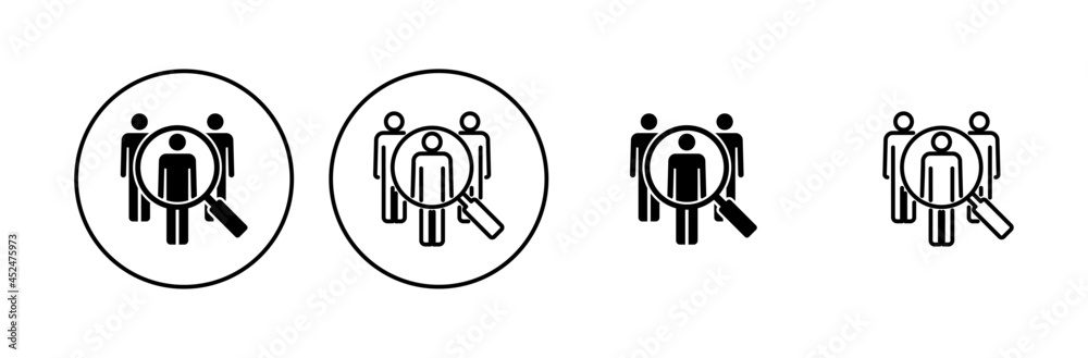 Hiring icon set. Search job vacancy icon. Human resources concept. Recruitment Hiring icon set. Search job vacancy icon. Human resources concept. Recruitment