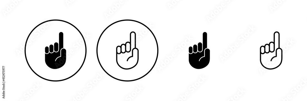Hand icon set. hand vector icon, palm,click Hand icon set. hand vector icon, palm,click