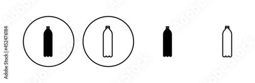 Bottle icon set. bottle vector icon