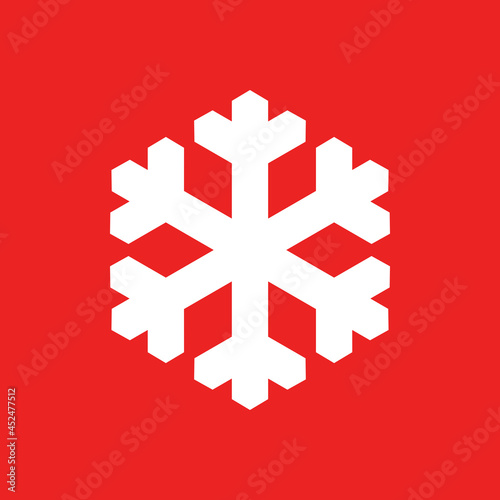 Schneeflocke und Hintergrund