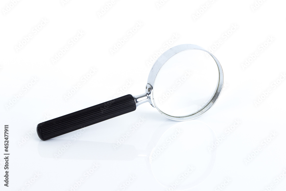 Magnifying glass on the white background Magnifying glass on the white background