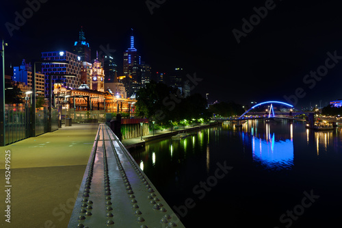 Flinders street station at night