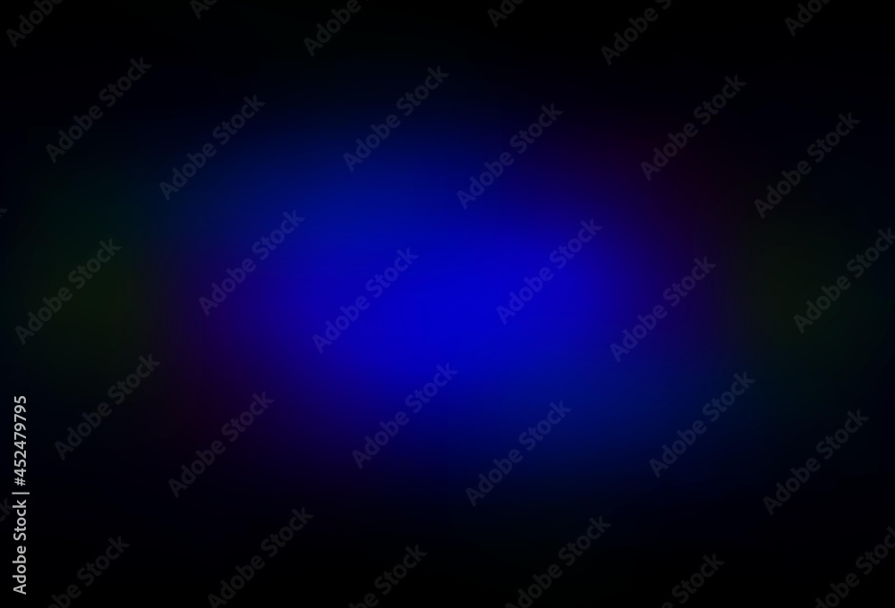 Dark Blue, Red vector glossy abstract background.