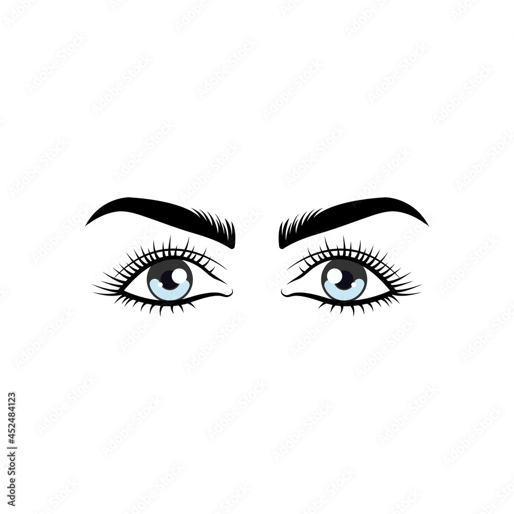 eyelashes logo icon design template vector eyelashes logo icon design template vector