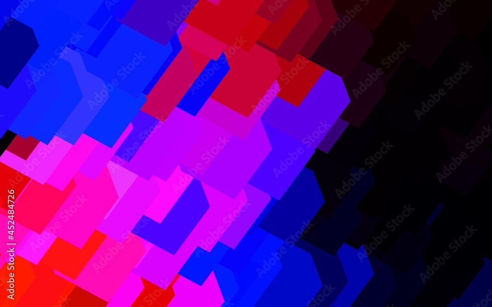 Dark Blue, Red vector backdrop with rhombus. Dark Blue, Red vector backdrop with rhombus.