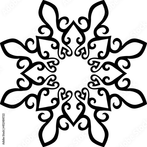 Mandala Art can be used for artwork decoration, coloring or tattoo design.
